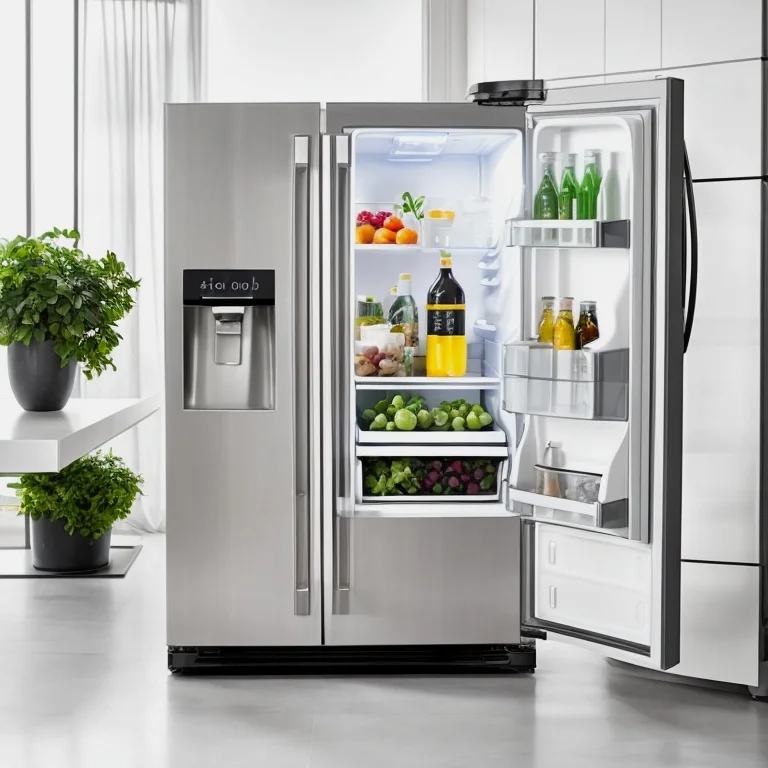 AI冷蔵庫メンテナンスイラスト